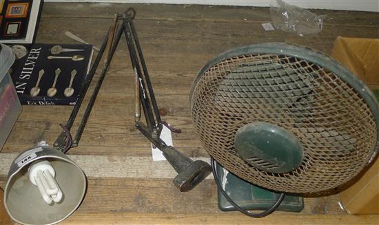 Students lamp & a fan